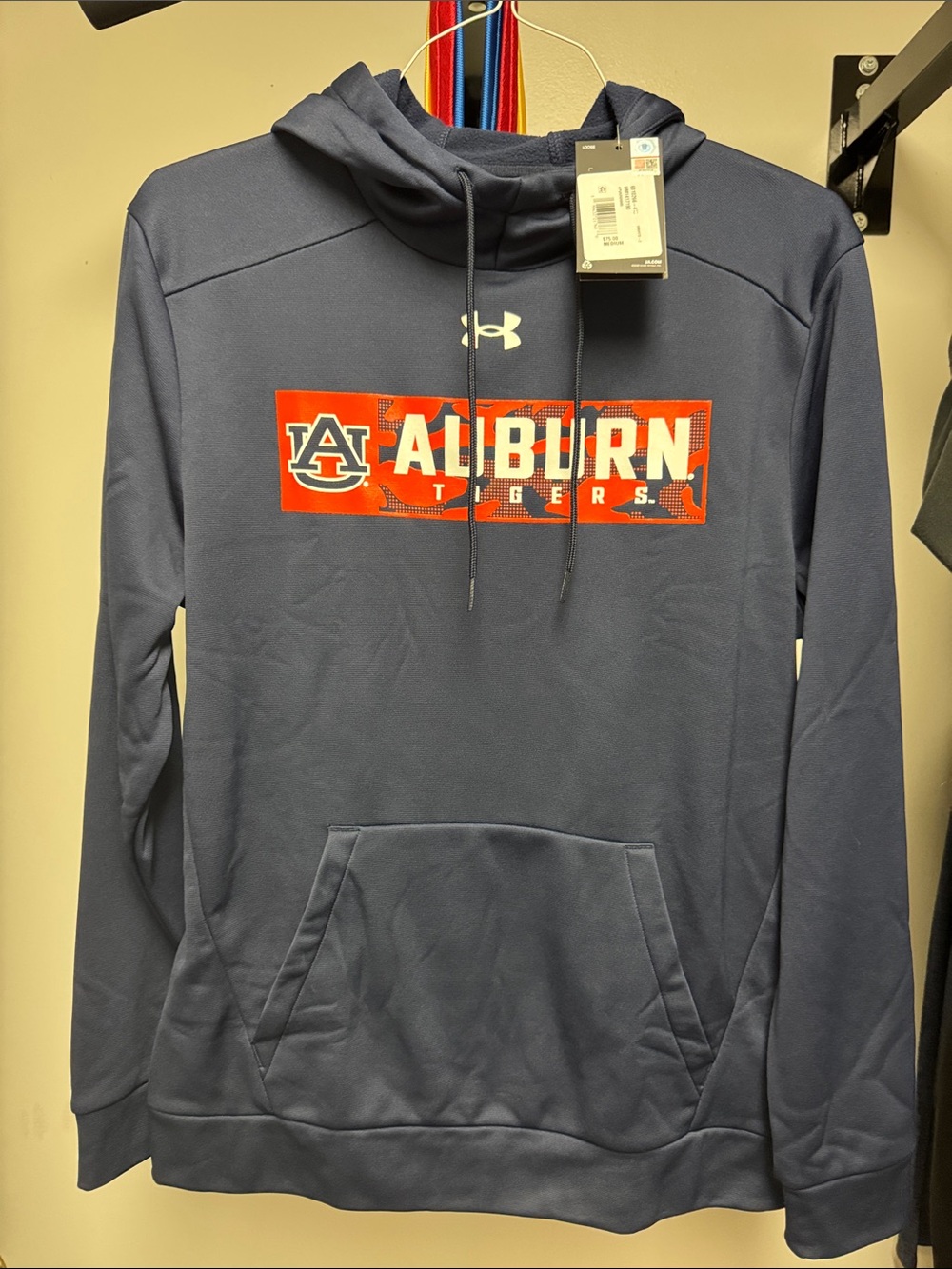 Under Armour Navy and Orange Auburn Tigers Pullover